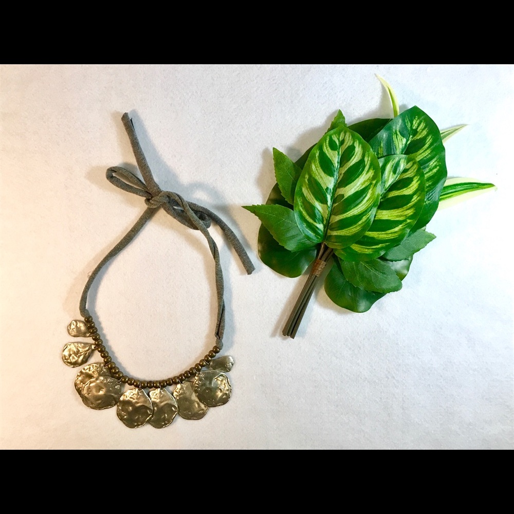 Anthropologie metal necklace